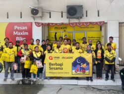 Jelang Idulfitri 1446H, Maxim Berikan Bantuan Sembako ke Mitra Pengemudi di Sulteng
