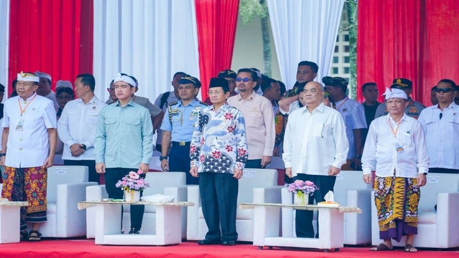 Menteri Semua Agama, Nasaruddin Umar Dampingi Wapres dalam Tawur Agung
