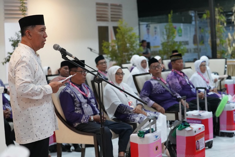97  Calon Jemaah Haji Kloter 9 Kota Palu Bersiap Diberangkatkan ke Embarkasi Balikpapan