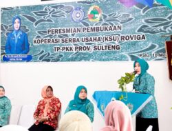 Resmikan Koperasi Roviga, Ketua TP PKK Sulteng: Motor Penggerak Ekonomi Keluarga