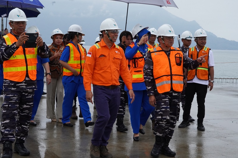TNI AL Lantamal VI Makassar Tinjau Pembangunan Jetty PT Vale IGP Morowali