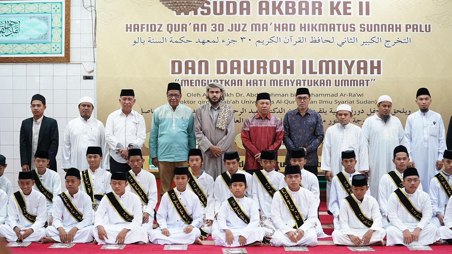 47 Hafidz 30 Juz Diwisuda, Wali Kota: Ponpes Hikmatus Sunnah Palu Perantara Turunnya Berkah Alquran