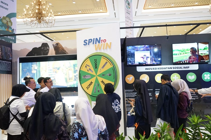Booth IMIP Ramai Dikunjungi, Edukasi Industri dan Lingkungan Menarik Minat Pengunjung Expo HLH 2025