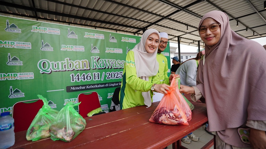 DKM PT IMIP Bagikan 1.000 Paket Daging Kurban Idul Adha 1446H