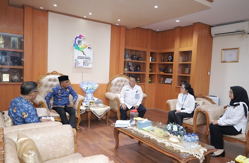 Gubernur Sulteng Terima Kakanwil Kemenham, Bahas Dukungan Fasilitas Penunjang Tugas Kelembagaan