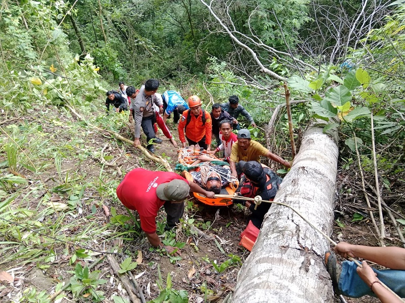 Minibus Terjun ke Jurang Kebun Kopi, Korban Dievakuasi dari Kedalaman 110 Meter