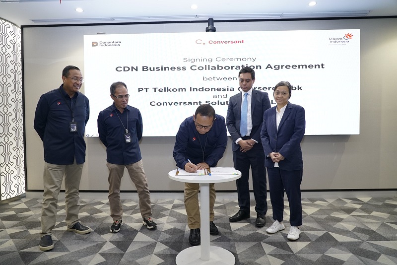 Telkom Kolaborasi Conversant Hadirkan Layanan CDN, Solusi Distribusi Konten Digital Cepat dan Aman