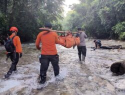 Terhalang Arus Deras Sungai Tirtanagaya, Evakuasi Dua Jenazah Korban Terakhir Hari Ini