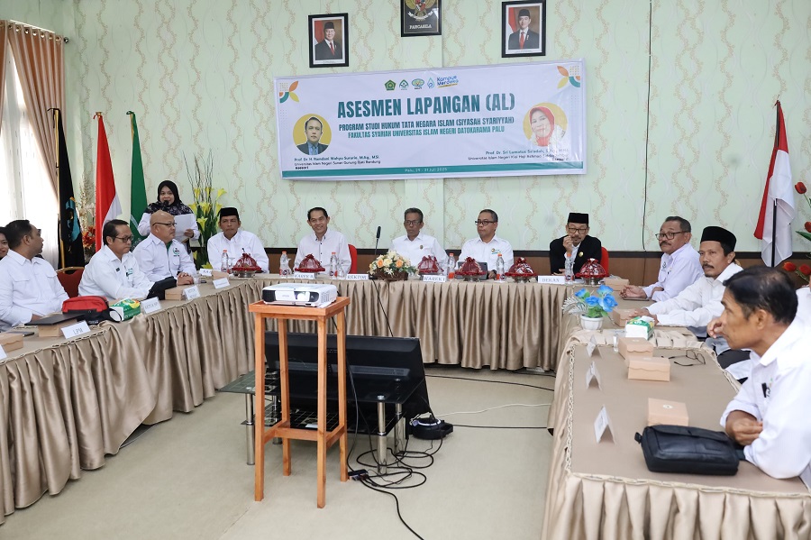 BAN-PT Asesmen Lapangan Prodi Hukum Tata Negara Islam UIN Datokarama Palu