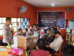 Bangun Silahturahmi dan Kolaborasi, Kapolres Morowali Coffe Morning Bersama Insan Pers