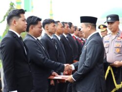 Bupati dan Wabup Morowali Hadiri Upacara Hari Bhayangkara, Pertegas Sinergitas Pemkab dan Kepolisian