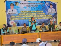 Menyasar 241 Keluarga, Pemkab Donggala Gelar Aksi Penurunan Stunting di Desa Saloya