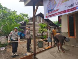 Polres Morowali Bedah Rumah Warga, Abi Kim: Di bawah Komando AKBP Suprianto, Polres Morowali Banyak Program Sosialnya