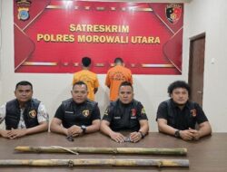 Polres Morut Kembali Amankan 2 Pelaku Bentrok Warga Bimor Jaya-Keuno, Total 10 Tersangka Ditahan