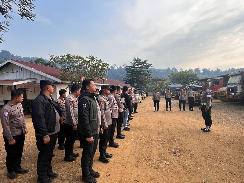 Redam Bentrok Warga Keuno- Bimor Jaya Morowali Utara,140 Personel Disiagakan di Perbatasan Desa