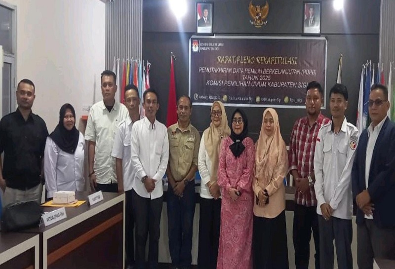 Rekapitulasi PDPB TW II Tahun 2025, KPU Sigi Tetapkan 196.181 Pemilih