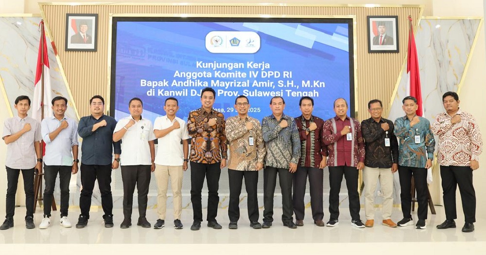 Reses ke DJPb Sulteng, Senator Andhika Amir Soroti Sisa Salur DBH dan Ketepatan TKD