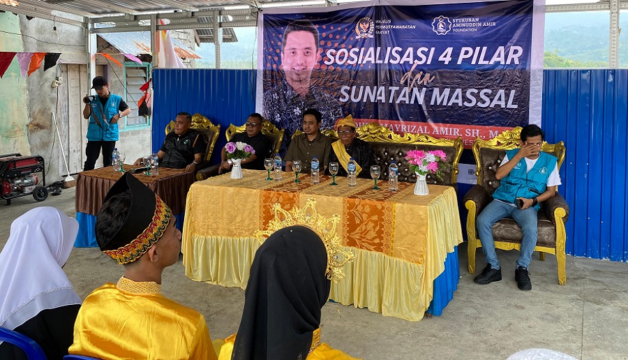 Senator Andhika Mayrizal Amir Sosialisasikan Empat Pilar dan Gelar Khitanan Massal di Desa Jayabakti, Banggai