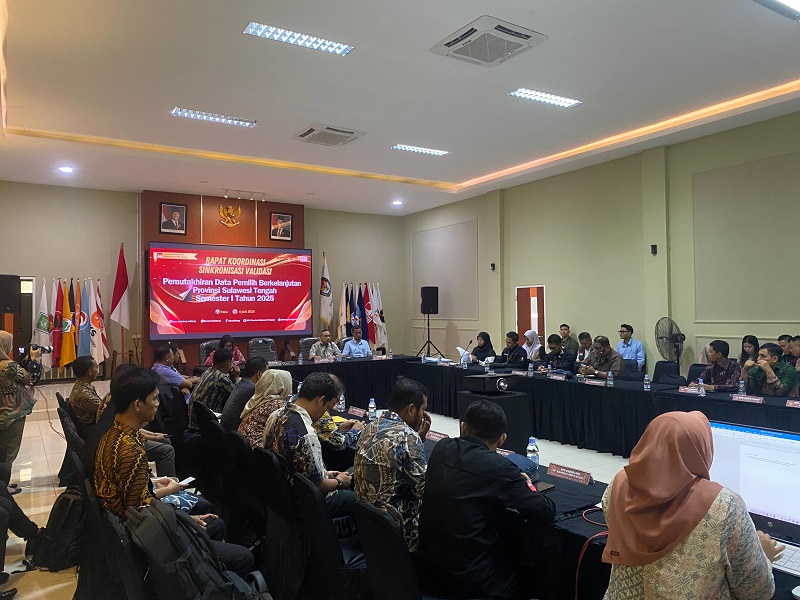 Tiga Komisioner KPU Sulteng ke Jakarta, Pleno PDPB TW II Tahun 2025 Batal