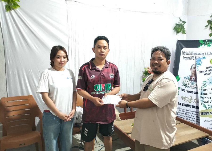 Andhika Amir Salurkan Santunan untuk Keluarga Korban Gempa Poso