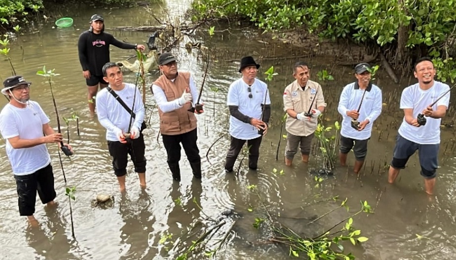 DKP Sulteng Tanam 1.500 Bibit Mangrove di Pesisir Pantai Donggala
