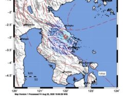 Gempa Magnitudo 4,3 Guncang Morowali Malam Ini