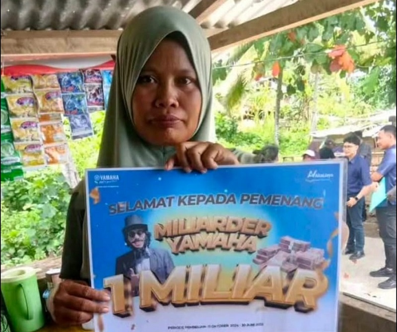 Kader Pos Yandu Desa Labuan Poso Pemenang Gebyar Miliarder Yamaha Rp1 Miliar