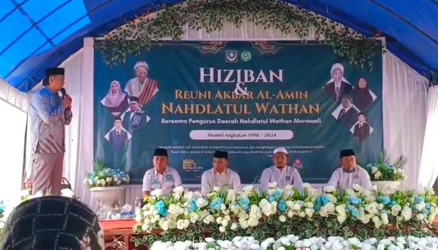 Kades Solonsa, Sadam, Teguhkan Komitmen Alumni untuk Majukan Pesantren Al-Amin NW Morowali