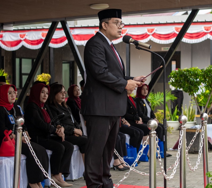 Kantor OJK Sulteng Gelar Upacara Peringatan HUT Ke-80 Kemerdekaan RI