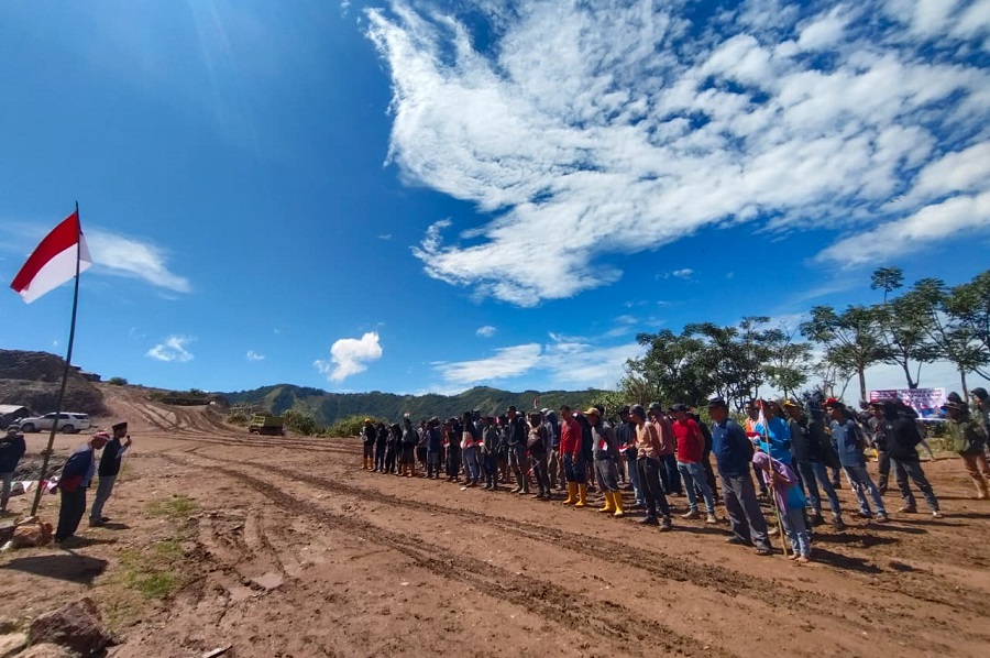 Khidmat di Tengah Tambang, Penambang Poboya Rayakan Kemerdekaan RI ke-80