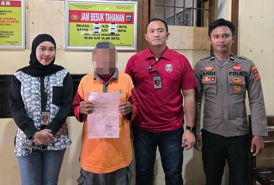 Lansia Diduga Cabuli Anak di Bawah Umur, Pelaku Ditahan di Mapolres Banggai