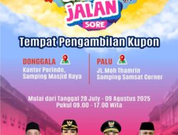 Peringati HUT ke-73 Donggala, Pemkab Gelar Jalan Sore Sehat Berhadiah Umrah