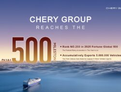 Prestasi di Panggung Otomotif Global, Posisi Chery Melonjak Dibanding Tahun Sebelumnya