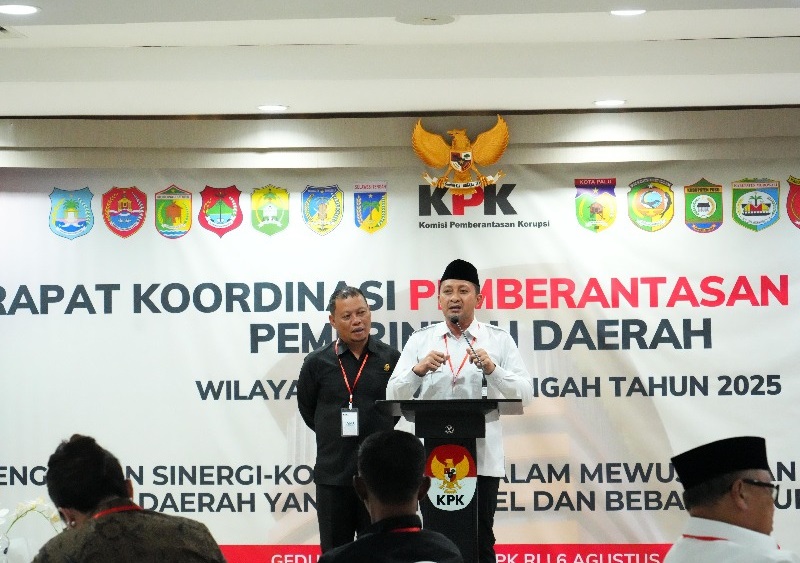 Rakor di KPK, Bupati Ilham Lawidu Tegaskan Komitmen Pemkab Touna Jalankan Pemerintahan Bersih