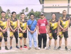 Turnamen HUT RI Tingkat Kecamatan Bumi Raya, Tim Volley Putra Harapan Jaya Morowali Tumbangkan Umbele
