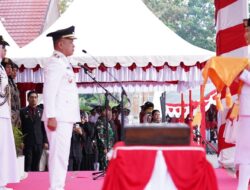 Wali Kota Hadianto Pimpin Upacara Penurunan Bendera HUT Ke-80 RI di Kota Palu