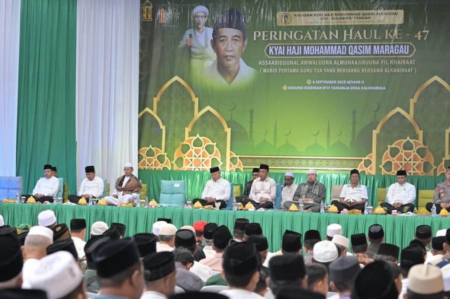 Gubernur Sulteng Hadiri Haul ke-47 KH. Mohammad Qosim Maragau di Sigi