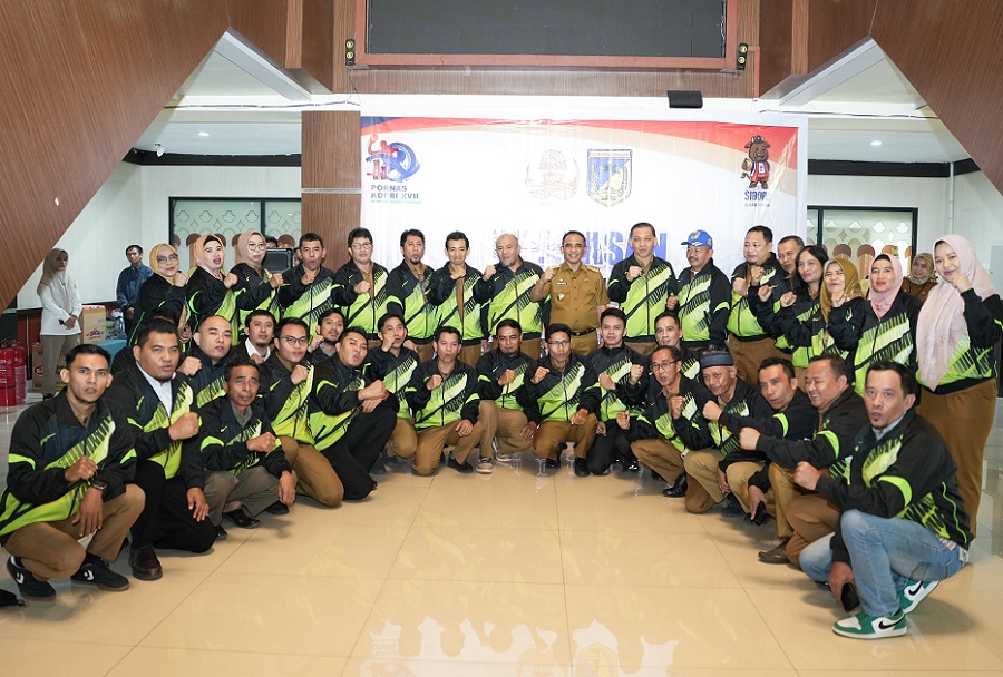 Gubernur Sulteng Lepas Kontingen Pornas KORPRI XVII ke Palembang