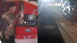Jembatan Kayu Polo Rusak Lagi, Kades Harapan Jaya Turun Langsung Berikan Penanganan