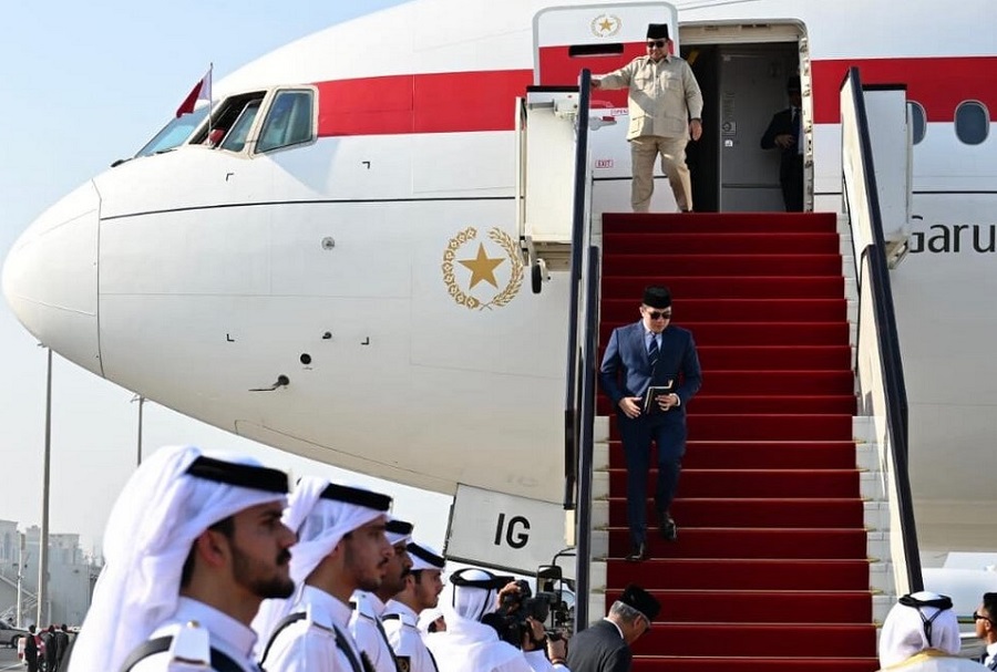 Presiden Prabowo Tiba di Doha, Gelar Pertemuan dengan Emir Qatar Pascaserangan Israel