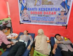 Satlantas Polres Morut Gelar Donor Darah Peringati HUT Ke-70 Lalu Lintas Bhayangkara
