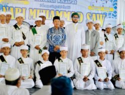 Sekda Morowali, Yusman Mahbub Hadiri Maulid Nabi dan Wisuda Tahfidz di Ponpes Miftahul Khairat
