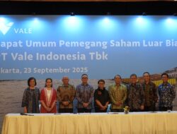 Susunan Direksi PT Vale Hasil RUPSLB, Slamet Sugiharto Gantikan Luke Mahony