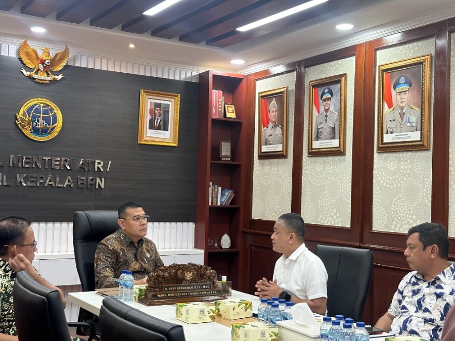 Wali Kota Palu Temui Wamen ATR/BPN Bahas Penyelesaian Lahan Eks HGB