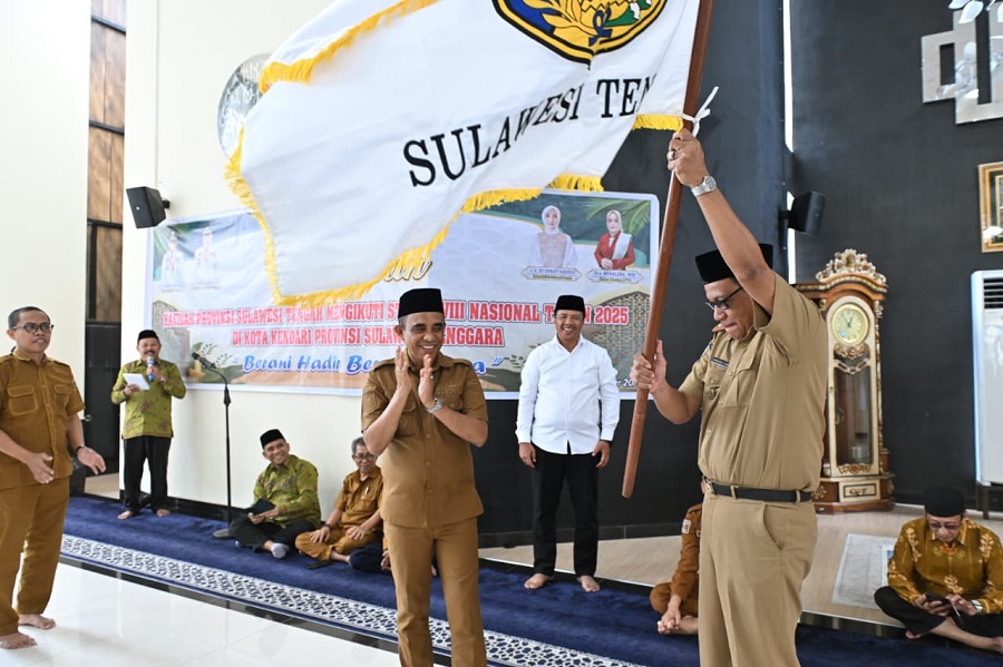 Gubernur Anwar Hafid Berikan Suntikan Moril ke Kafilah STQH Sulteng