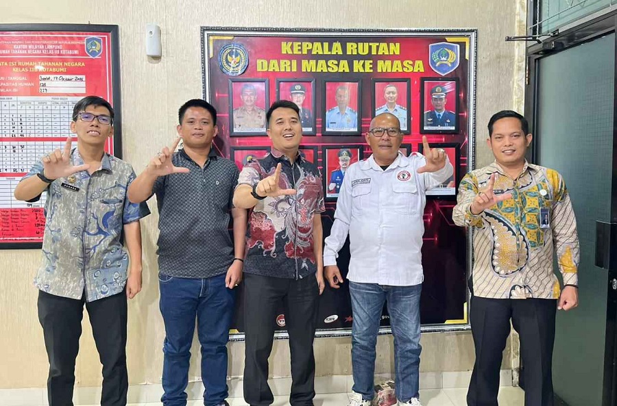 Ketua Pospera Lampung Utara Kunjungi Rutan Kotabumi, Karutan: Kami Tidak Anti Kritik!