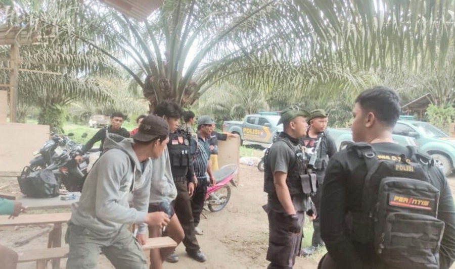 Polres Donggala Patroli di Area Sengketa PT LTT dan Warga Towiora