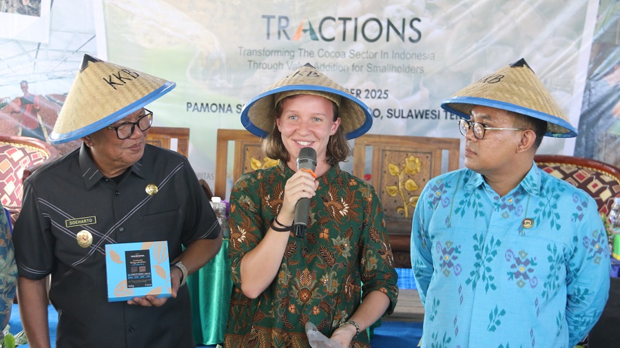 Poso Ekspor Perdana Kakao Fermentasi ke Perancis Difasilitasi OJK Sulteng