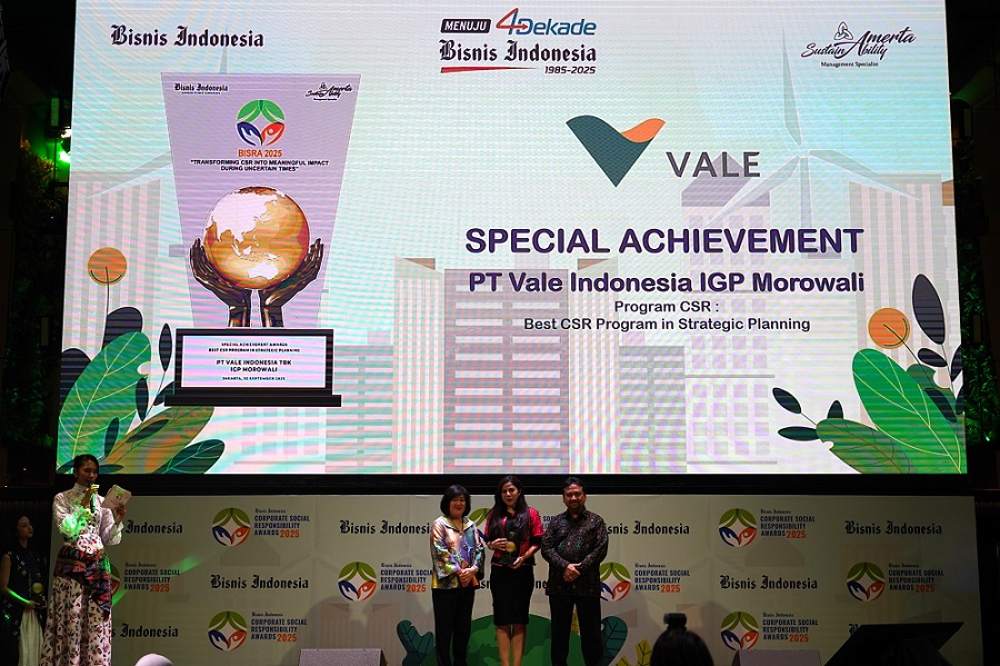 Program Health Improvement PT Vale IGP Morowali Raih Platinum Champion dan Special Achievement BISRA 2025
