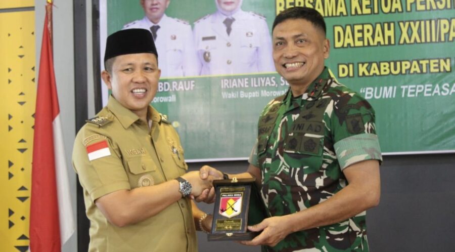 pangdam xxiii palaka wira disambut hangat pemerintah daerah